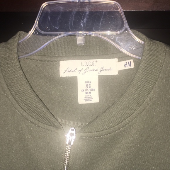 L.O.G.G. Thin olive green bomber jacket - Picture 2 of 4